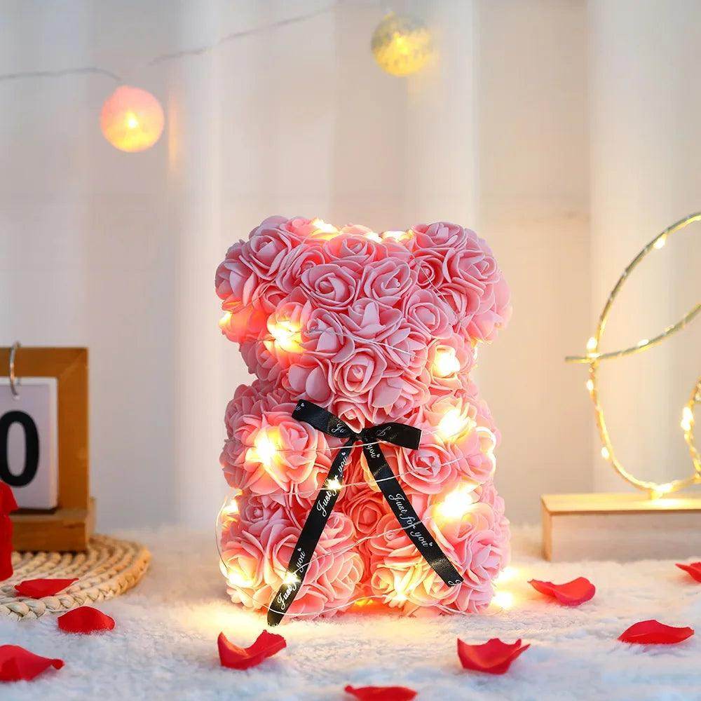 Teddy Rose Flower Bear - SmartPursue™