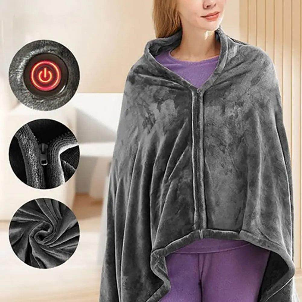 USB Electric Heated Throw Blanket - SmartPursue™