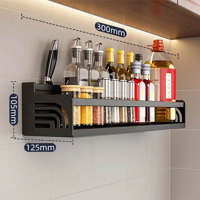 Wall-Mounted Kitchen Spice Rack Organizer - SmartPursue™