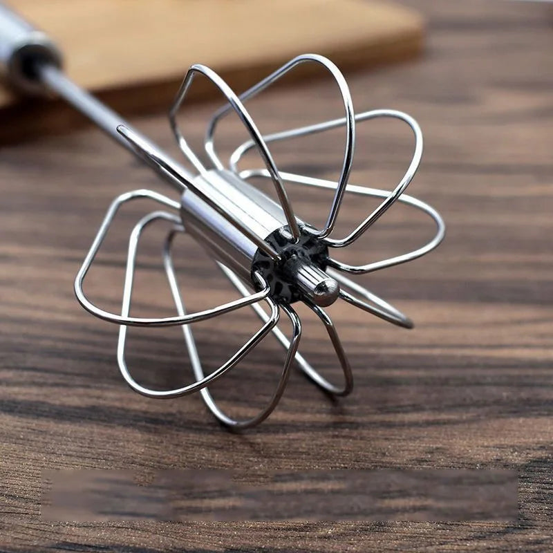 Semi-Automatic Stainless Steel Egg Beater - SmartPursue™