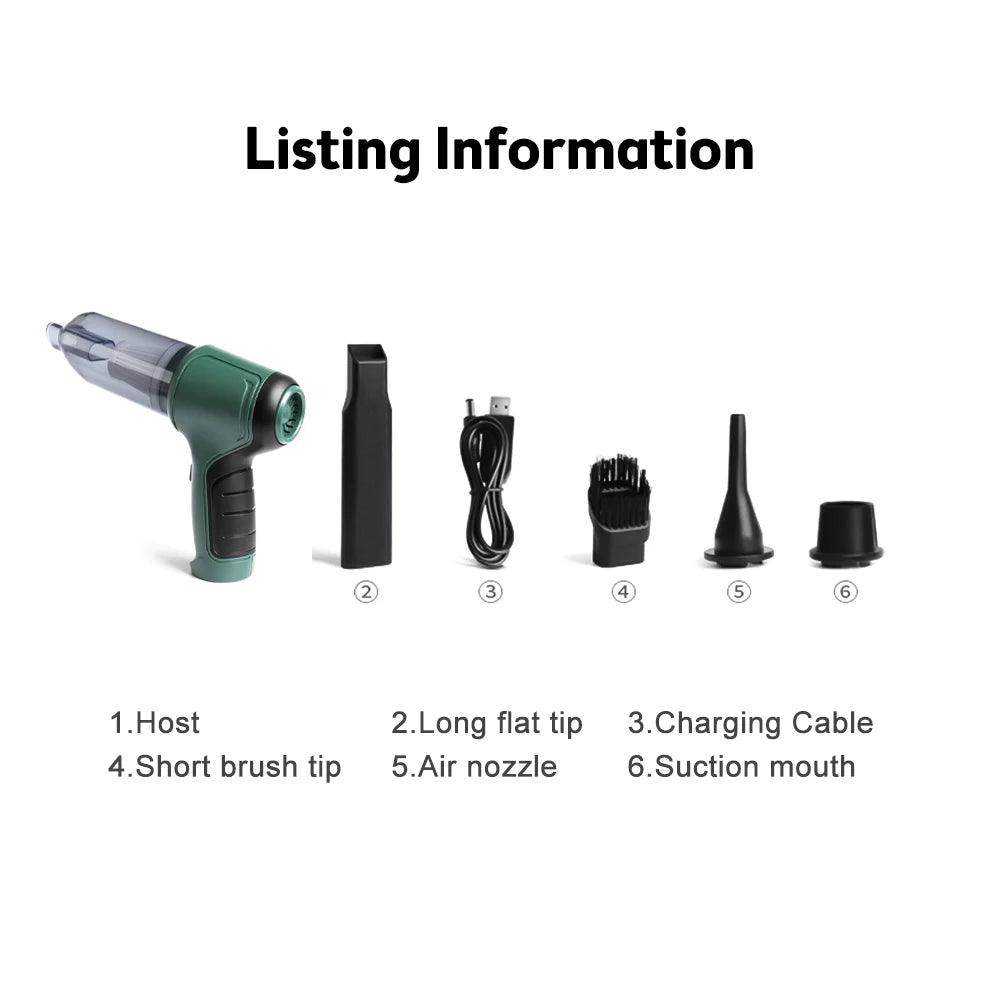 Cordless Vacuum Cleaner | Blowable Portable Cordless Car Vacuum - SmartPursue™