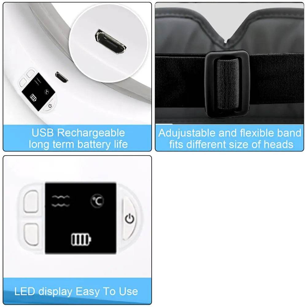 Vibrating Eye Massager With Airbag and Hot Compress - SmartPursue™