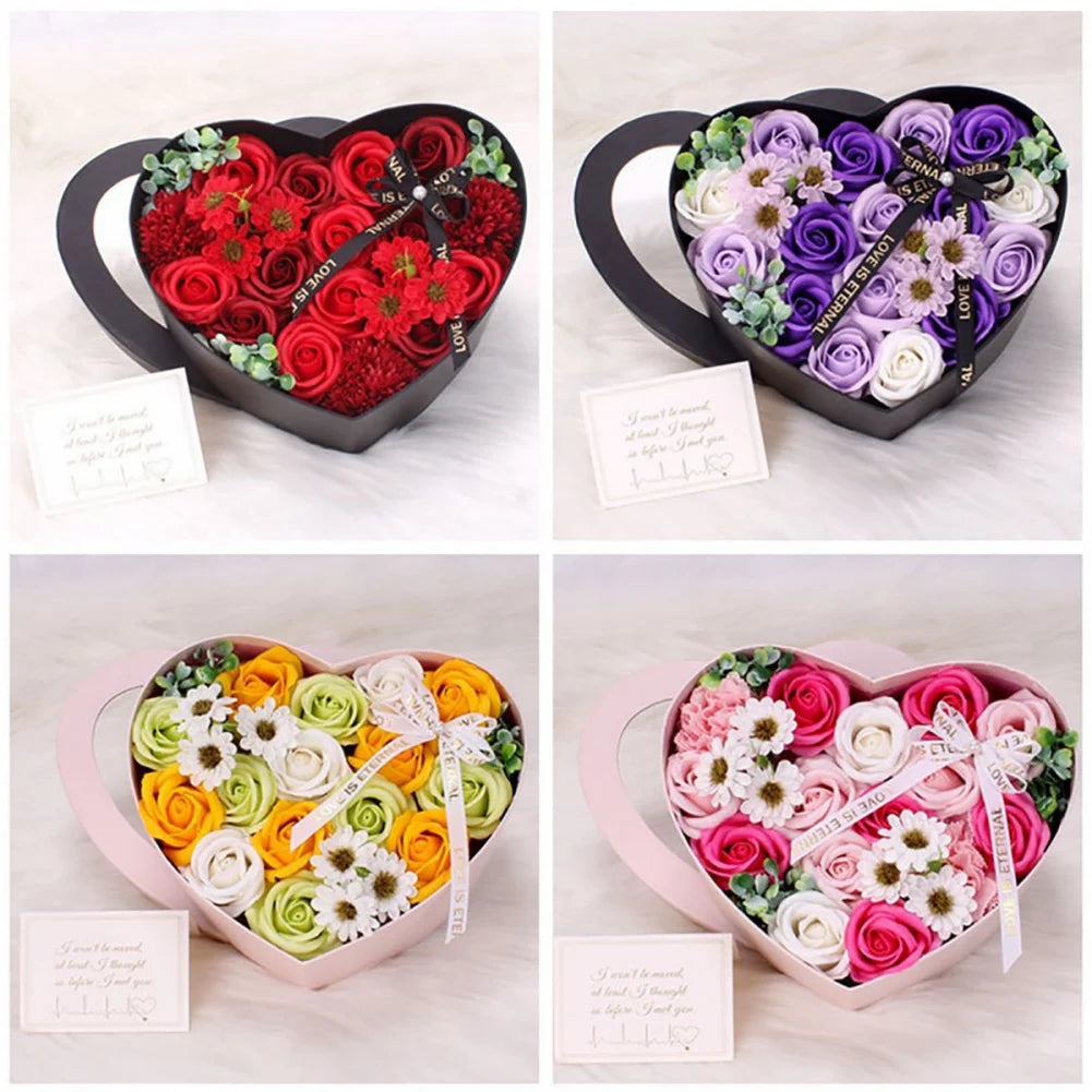 13Pcs Heart Shape Rose Gift Box Fusion Gifts