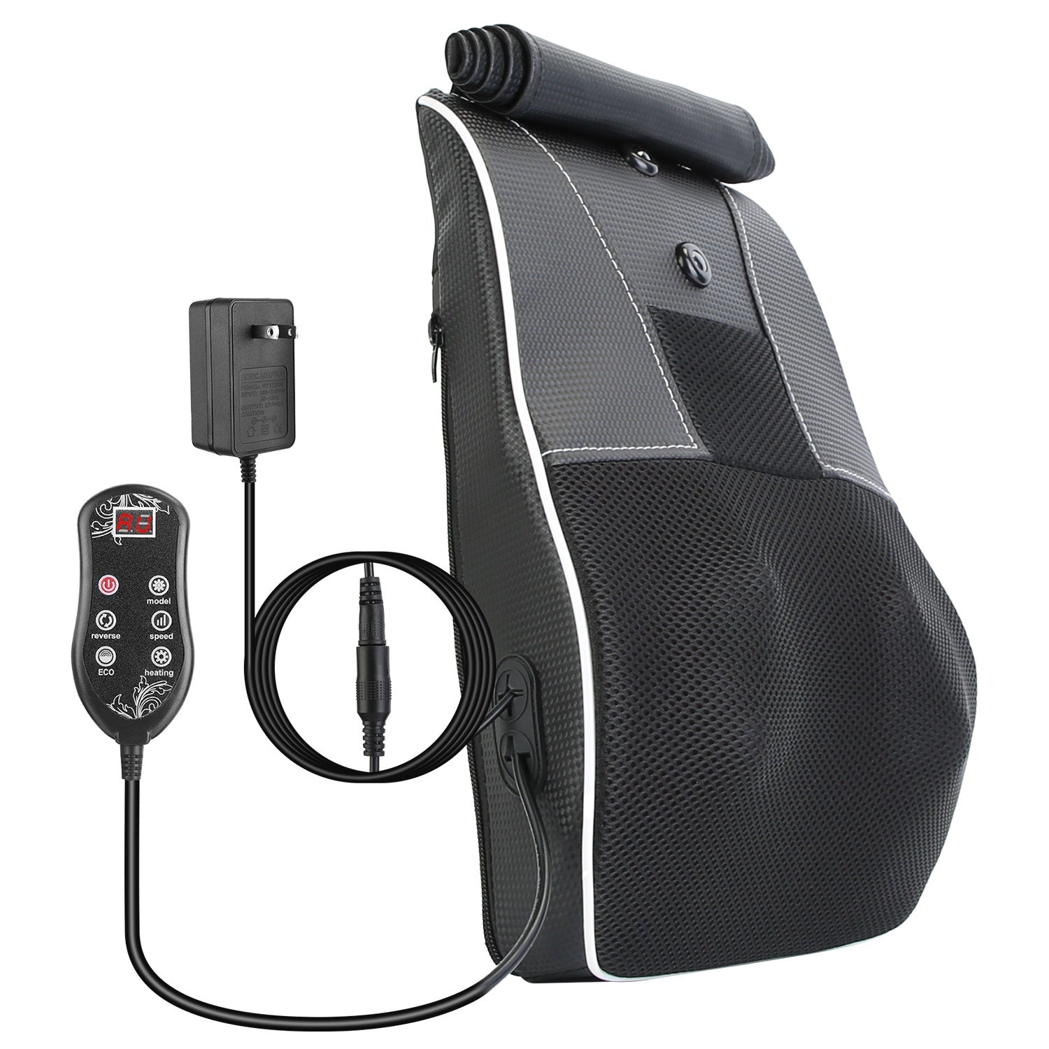 3D Back Massager Pillow – Shiatsu Heat & Kneading Massage CJ US