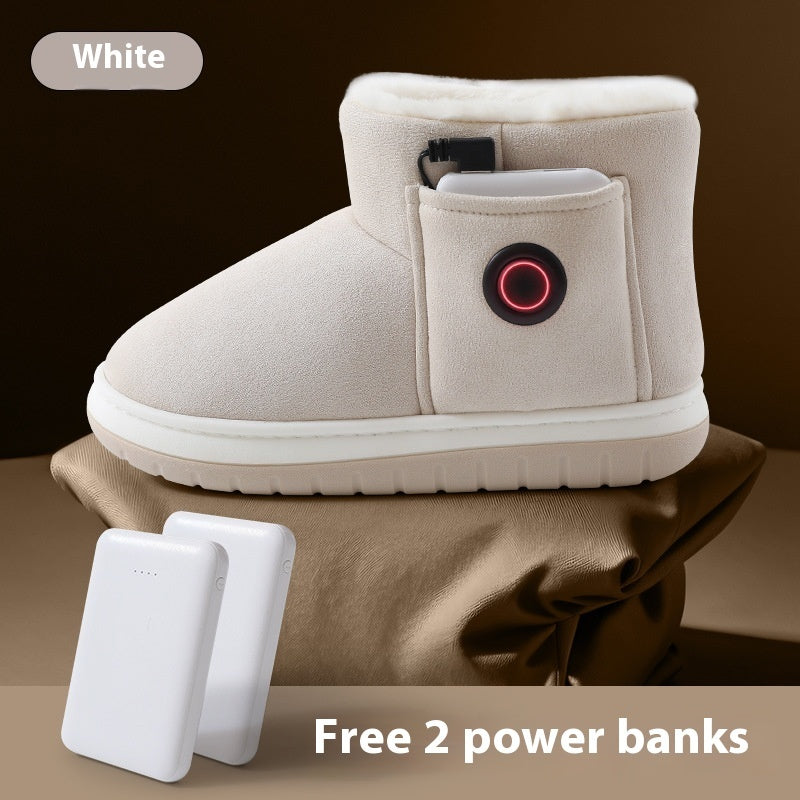 Electric Heating Shoes – Rechargeable Foot Warmer Winter Shoes CJ