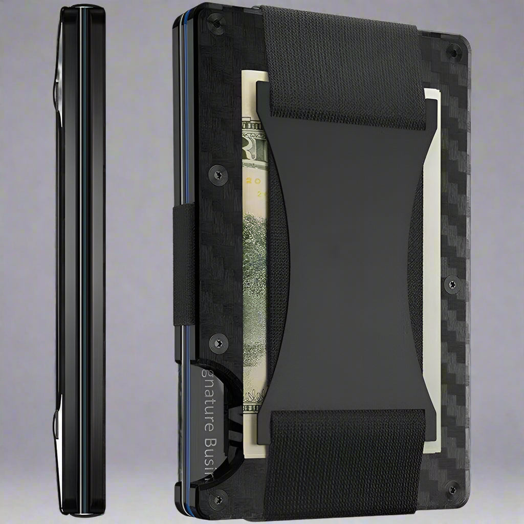 Carbon Fiber Wallet - RFID Blocking Metal Card Holder - SmartPursue™