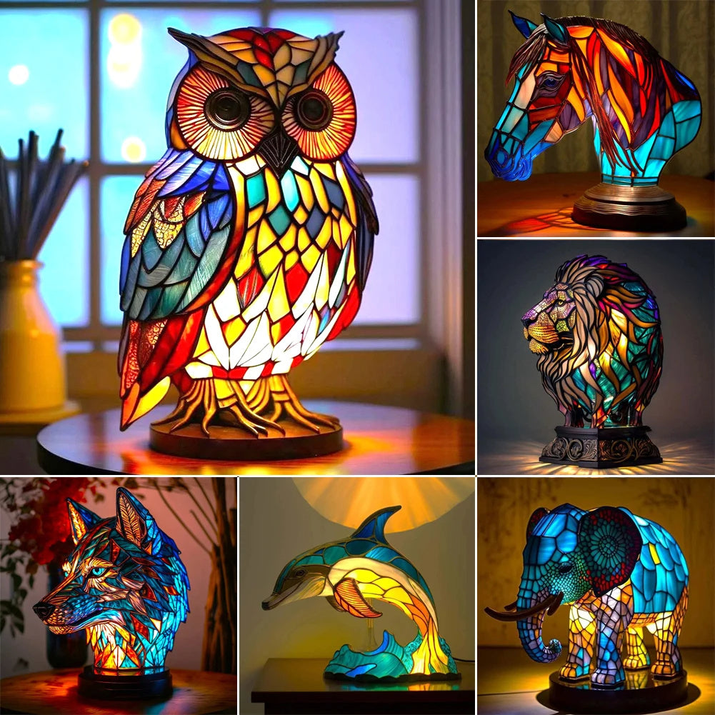 🛋️ 3D Colored Animal Light Desk Lamp – Decorative Animal Night Light CJ