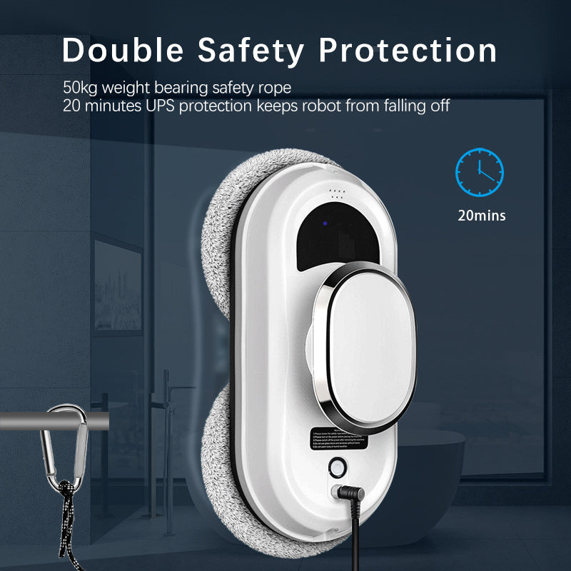 Smart Window Cleaning Robot – 5600 Pa Strong Suction & Remote Control - SmartPursue™