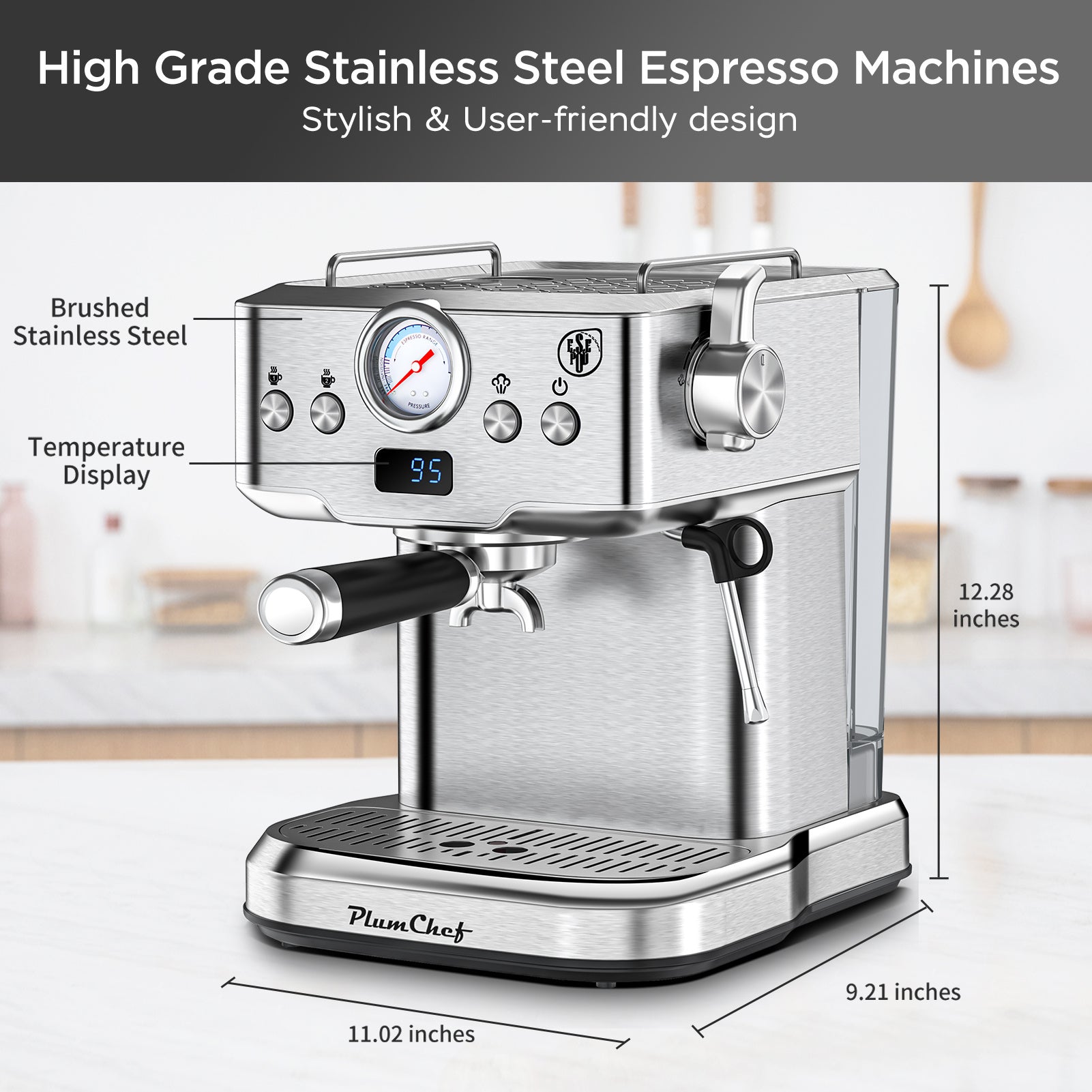 ☕ 20-Bar Professional Espresso Machine Smart Kitchen & Home