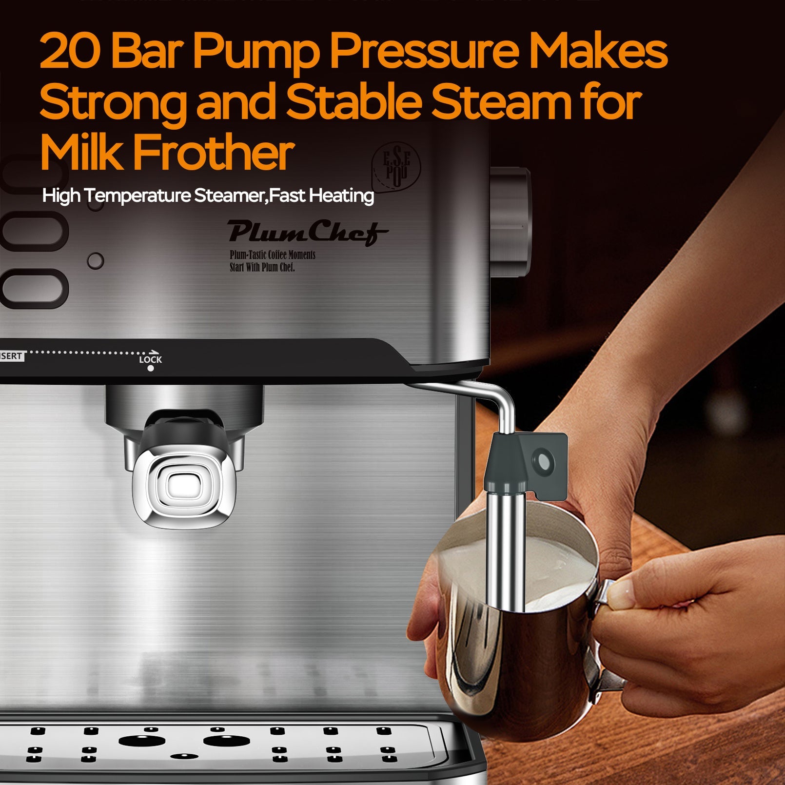 ☕ 20-Bar Professional Espresso Machine Smart Kitchen & Home