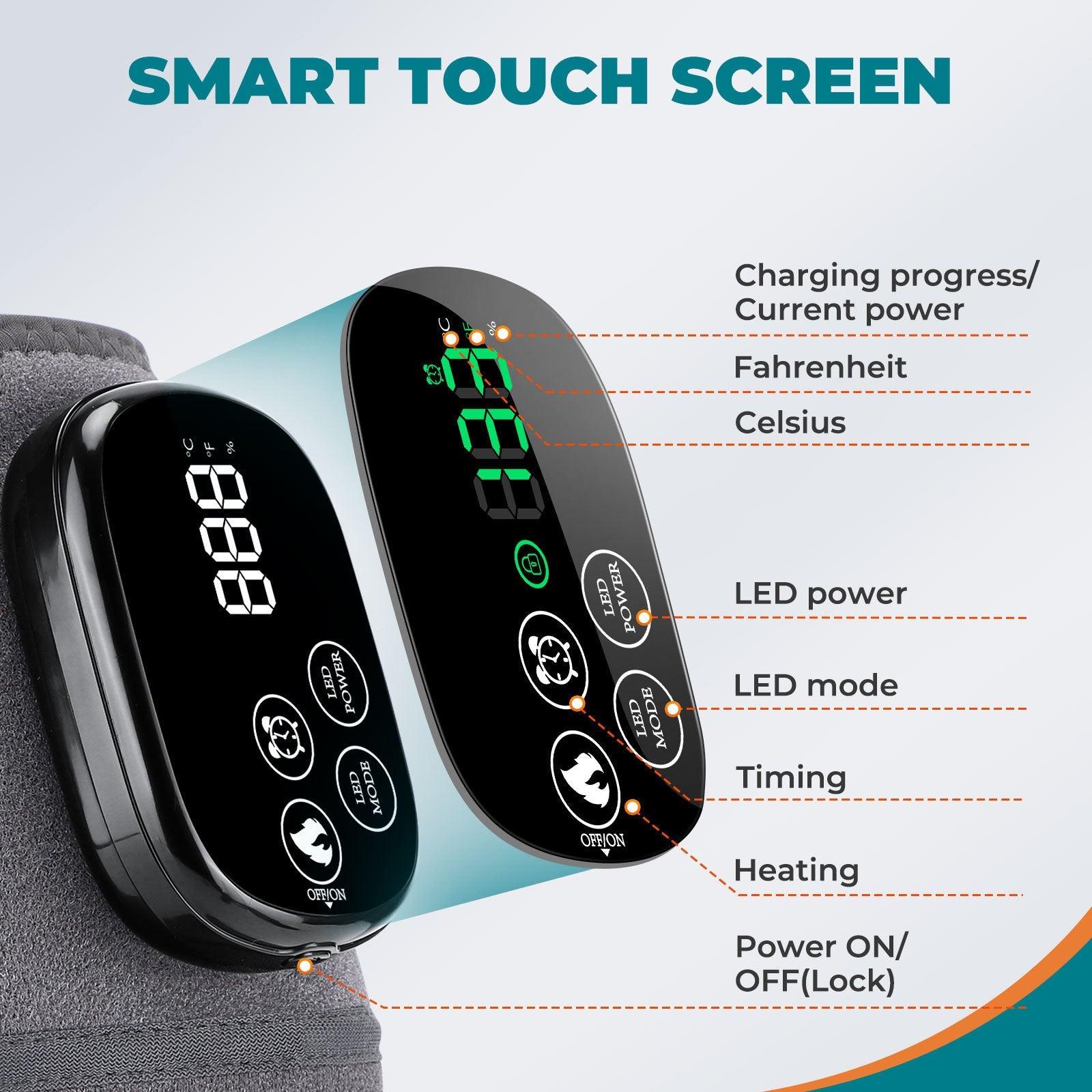 Infrared Light Therapy Electric Heating Knee Pad – Joint & Pain Relief Support CJ