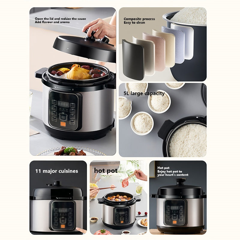 🍲 1050 W Electric Pressure Cooker – 5 L 10-in-1 Digital Multi-Cooker CJ